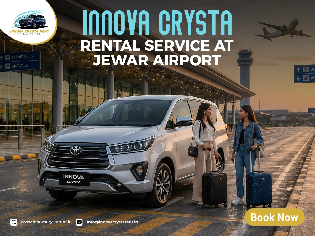 Innova Crysta on Rent in Jewar Airport