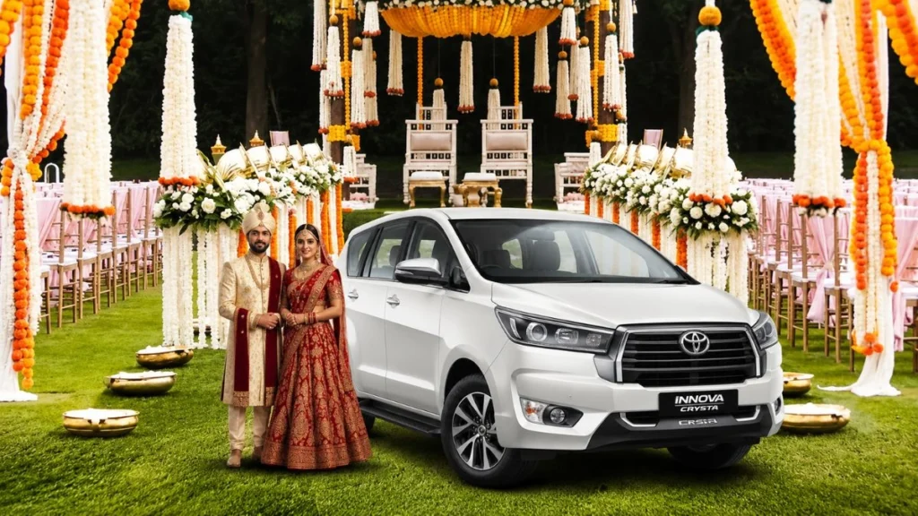 innova crysta rent in delhi for wedding events